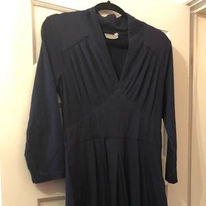 Knit jersey eshakti dress in navy. Sized L/12; fits like a 10.